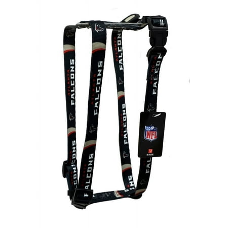 Atlanta Football Falcons Small 5/8 Inch Wide Adjustable Dog Harness 12" - 18"