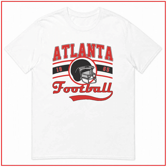 Atlanta Football Retro Falcons Fan Graphic Apparel Unisex T Shirt V80489 Size S- 5XL