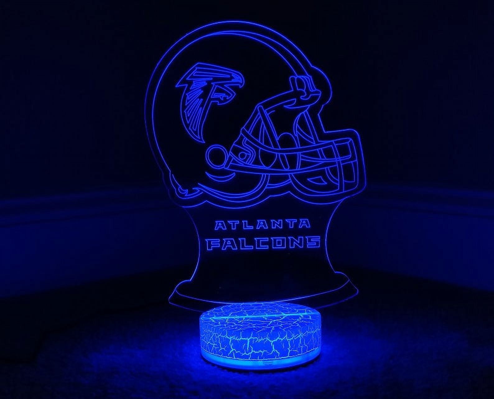 falcons football helmet lamp NCAA Hover | Floating College Display A perfect gift for your favorite sports fan Atlanta Falcons NFL Stained Glass
