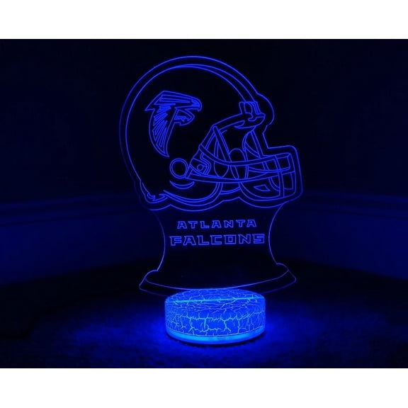 Atlanta Football Team 3D Night Light Color Changing Illusion Lamp for Children Kids NFL Sport Fan Gift Christmas Birthday Best Gifts