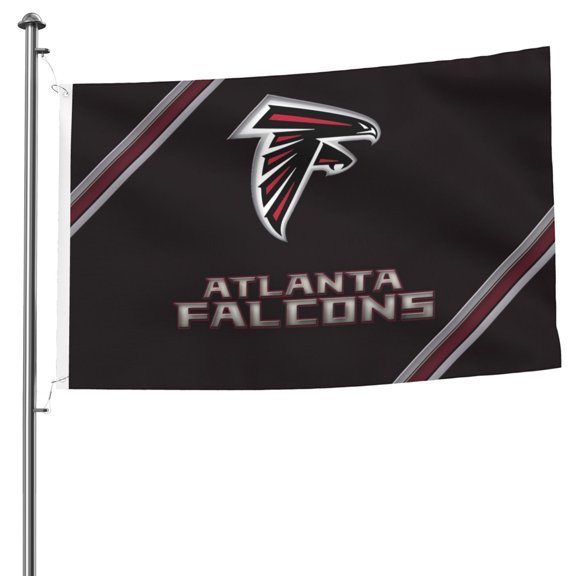 Atlanta Football Team Custom Double Sided Flag 5x8ft, Game Day Support Flag Hanging Outdoor Garden Hanging Flag, Football Fan Home Indoor and Outdoor Decor