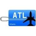 Atlanta GA (ATL) Airport Code ID Tag Luggage Card for Suitcase or CarryOn