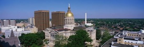 Atlanta GA Canvas Art - Panoramic Images (36 x 12)