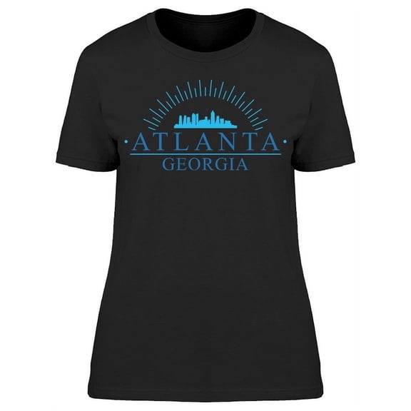 Atlanta Georgia City Skyline T-Shirt Women -Image by Shutterstock, Female 3X-Large