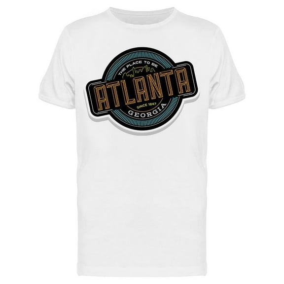 Atlanta Georgia Emblem T-Shirt Men -Image by Shutterstock, Male XX-Large