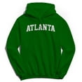 thumbnail image 1 of Atlanta Graphic Irish Green Men's Cotton Pullover Hoodie, 1 of 1