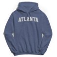 thumbnail image 1 of Atlanta Graphic Navy Heather Men's Cotton Pullover Hoodie, 1 of 1