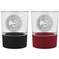 thumbnail image 1 of Atlanta Hawks 14oz. Commissioner Rocks Glass Two-Piece Set, 1 of 1