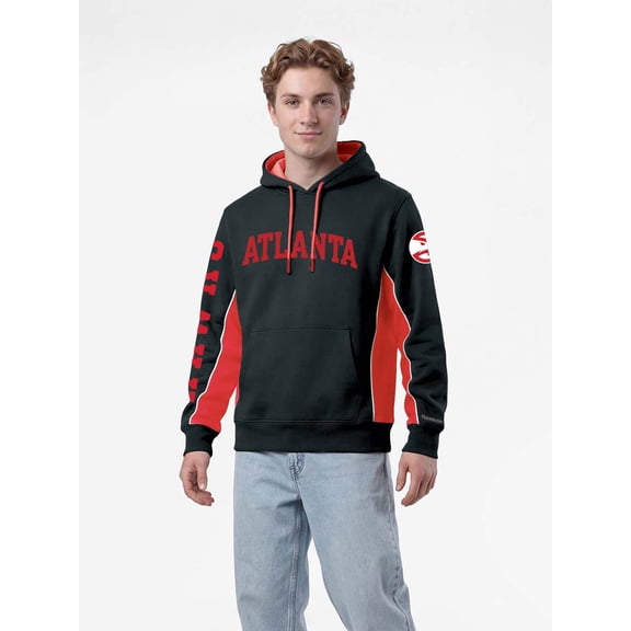 Atlanta Hawks Reebok Mens Colorblocked Hooded Sweatshirt