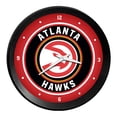 thumbnail image 1 of Atlanta Hawks 15" Ribbed Frame Wall Clock, 1 of 5