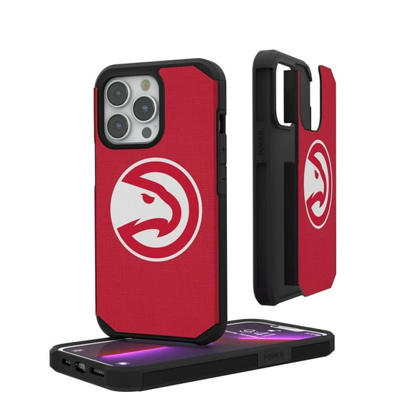 Atlanta Hawks Solid Design iPhone Rugged Case