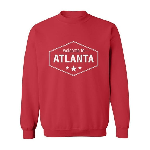 Atlanta Hexagonal Stamp Sweatshirt Men -Image by Shutterstock, Male 5X-Large