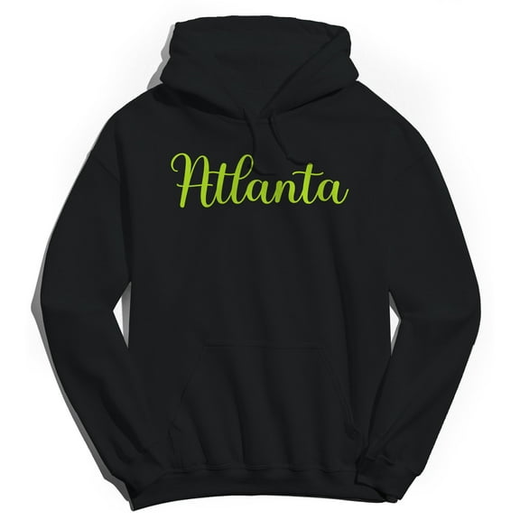 Atlanta Humor Graphic Black Men's Crewneck Sweatshirt Hoodie