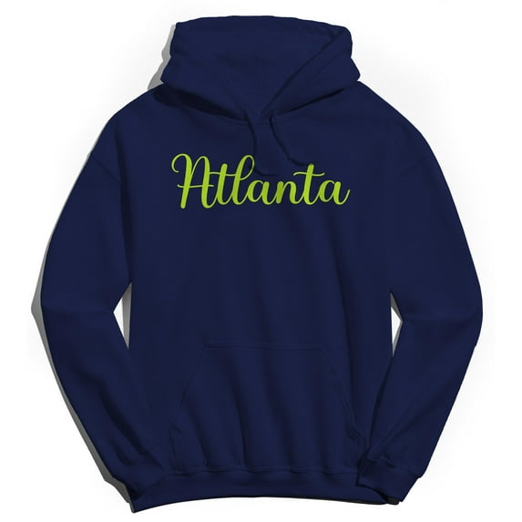Atlanta Humor Graphic Navy Men's Crewneck Sweatshirt Hoodie
