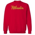thumbnail image 1 of Atlanta Humor Graphic Red Men's Crewneck Sweatshirt, 1 of 1