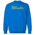 thumbnail image 1 of Atlanta Humor Graphic Royal Men's Crewneck Sweatshirt, 1 of 1