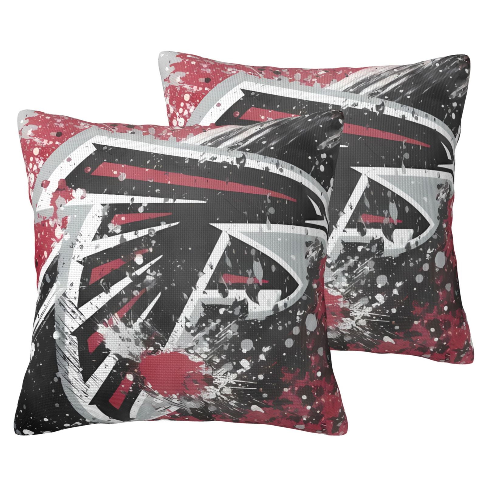 Atlanta Imitation Linen Pillowcase 2 Sets Throw Pillow Covers Football