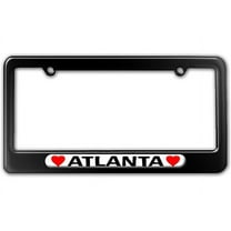 Atlanta Love with Hearts License Plate Frame