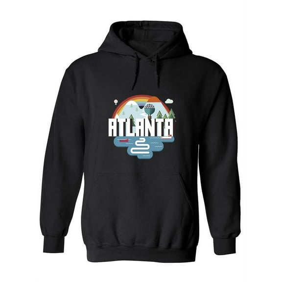 Atlanta Mountains And Lake Hoodie Women -Image by Shutterstock, Female x-Large
