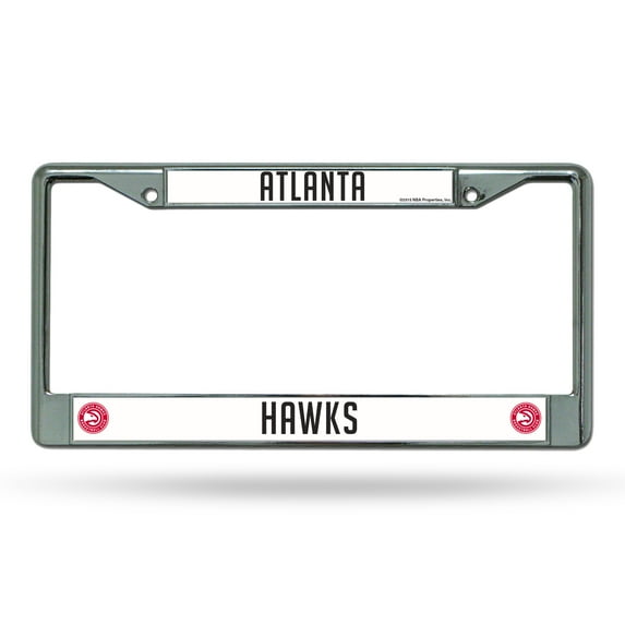 Atlanta Basketball Hawk's Metal License Plate Frame