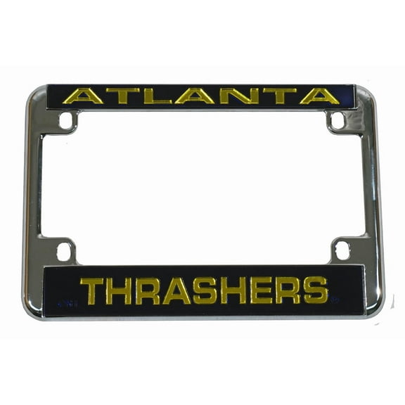 Atlanta NFL Thrashers Chrome Motorcycle, RV or Trailer License Plate Frame