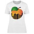 thumbnail image 1 of Atlanta Night Silhouette Peach   T-Shirt Women -Image by Shutterstock, Female Large, 1 of 2