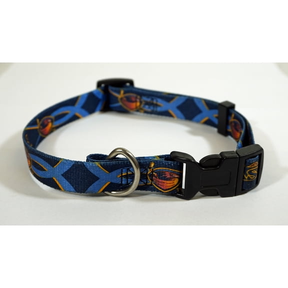 Atlanta Old School Hockey Thrashers 12 1/4" to 14 3/4" adjustable Medium Nylon Dog Collar