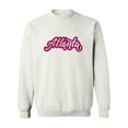 thumbnail image 1 of Atlanta Pink Letters Quote Sweatshirt Women -Image by Shutterstock, Female 3X-Large, 1 of 4