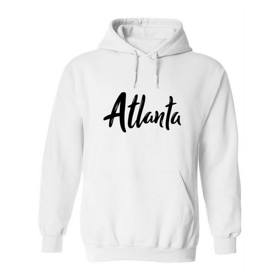Atlanta Quote Brushstroke Hoodie Women -Image by Shutterstock, Female Large