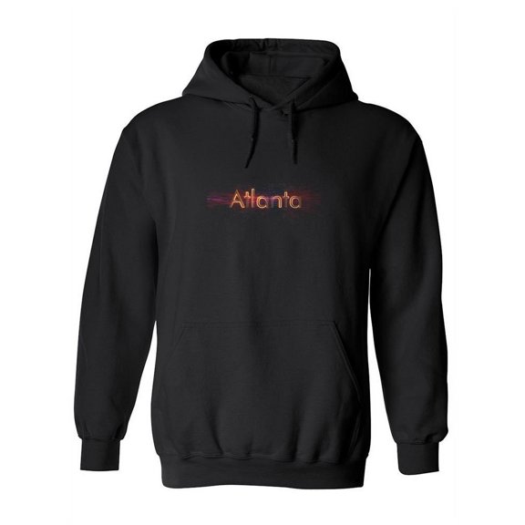 Atlanta Shiny Lettered Quote Hoodie Women -Image by Shutterstock, Female Medium