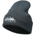 thumbnail image 1 of Atlanta Skyline Embroidered Cuffed Long Beanie - Dk Grey OSFM, 1 of 5