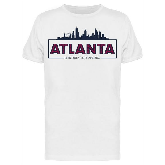 Atlanta Skyline Usa T-Shirt Men -Image by Shutterstock, Male x-Large