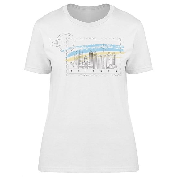Atlanta Stamp Graphic T-Shirt Women -Image by Shutterstock, Female 3X-Large