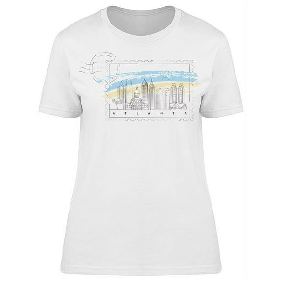 Atlanta Stamp Graphic T-Shirt Women -Image by Shutterstock, Female XX-Large