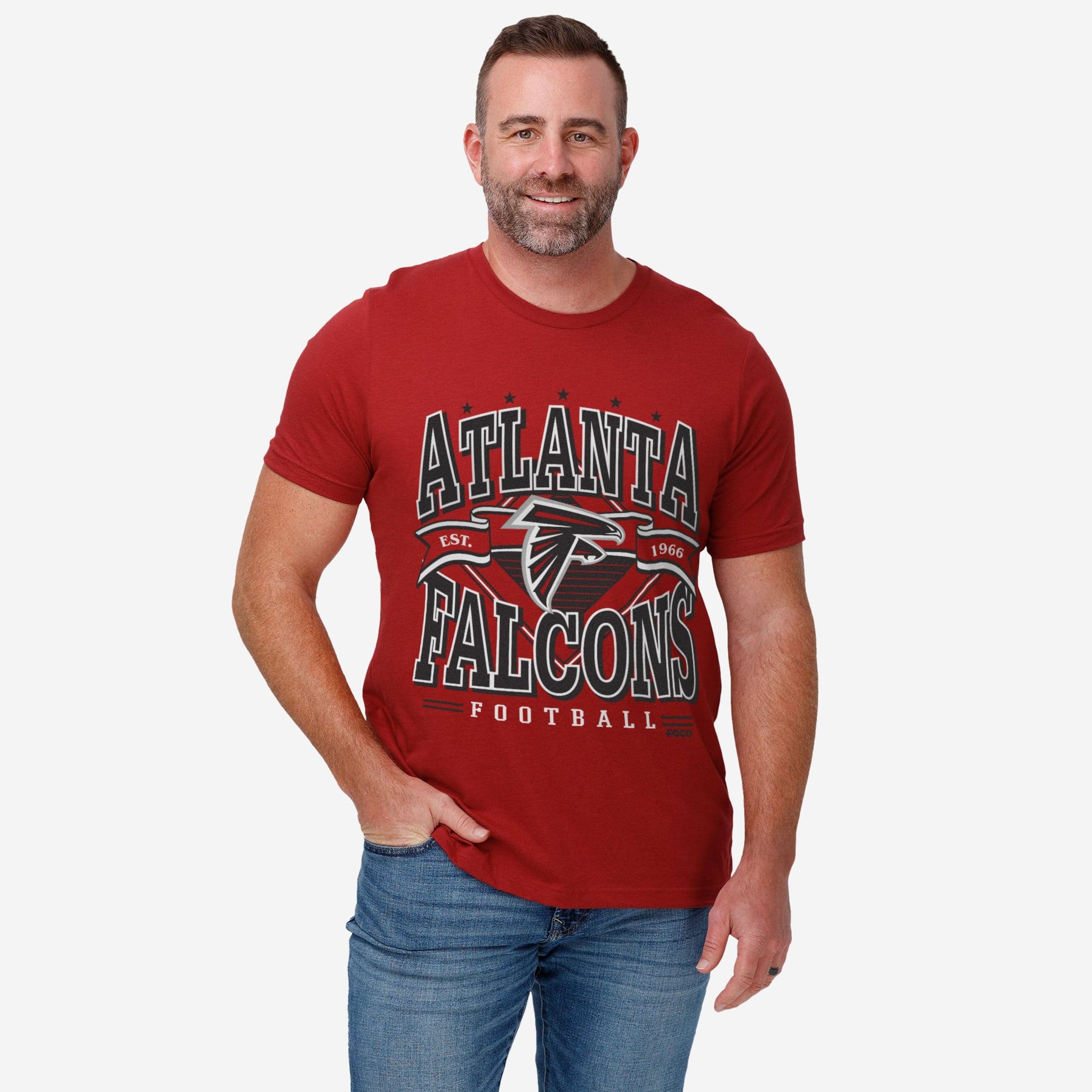 Atlanta Team Falcon Football Established Banner TShirt Canvas Shirt