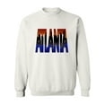 thumbnail image 1 of Atlanta Text With Sunset Paint Sweatshirt Men -Image by Shutterstock, Male x-Large, 1 of 4