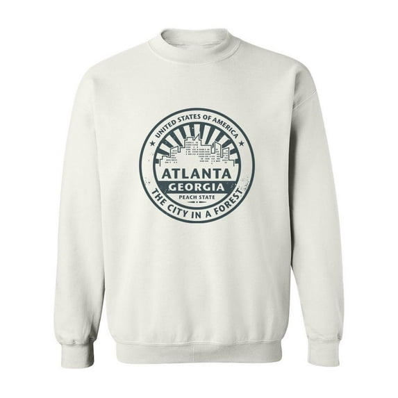 Atlanta The City In A Forest Sweatshirt Men -Image by Shutterstock, Male XX-Large