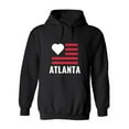 thumbnail image 1 of Atlanta With A Dark Flag Hoodie Men -Image by Shutterstock, Male Medium, 1 of 4