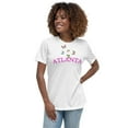 thumbnail image 1 of Atlanta Women’s T-Shirt, Women Tshirt Graphic,  Women T Shirts Short Sleeve  (White, L), 1 of 6