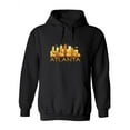 thumbnail image 1 of Atlanta Yellow Cityscape  Hoodie Women -Image by Shutterstock, Female Small, 1 of 4