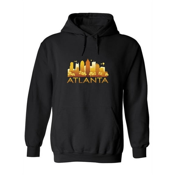 Atlanta Yellow Cityscape  Hoodie Women -Image by Shutterstock, Female x-Large