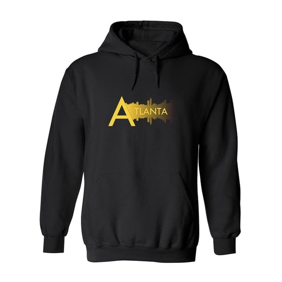 Atlanta Yellow Lettered Quote Hoodie Men -Image by Shutterstock, Male Large