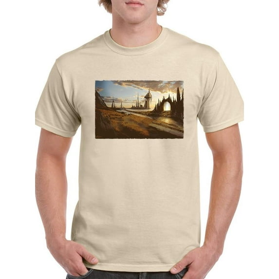 Atlanthian City T-Shirt Men -Anthony Chirstou Designs, Male Large