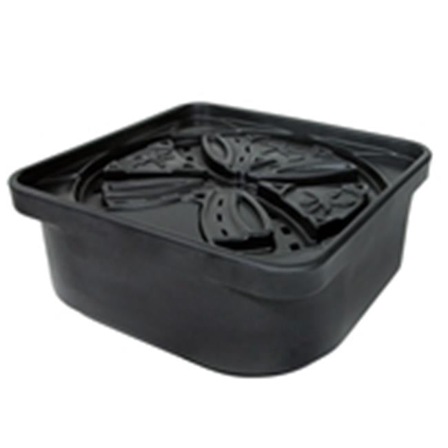 Atlantic 24" Black Polyresin Square Fountain Basin