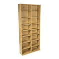 thumbnail image 1 of Atlantic 25"x54" Oskar Adjustable Wood Media Storage Shelf Bookcase (228 DVDs, 464 CDs), Maple, 1 of 6