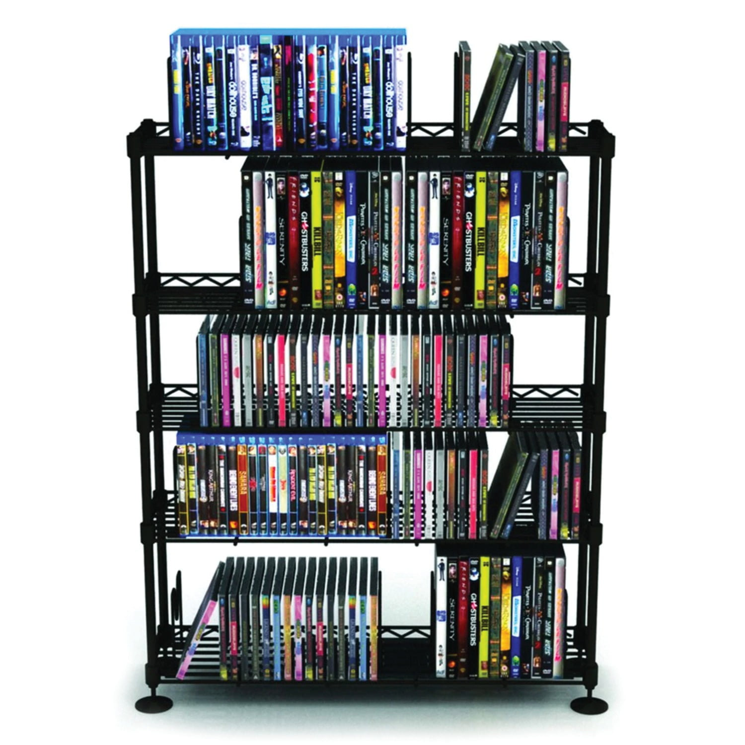 Atlantic Maxsteel 5-Tier CD/DVD Media Storage Organizer, Metal