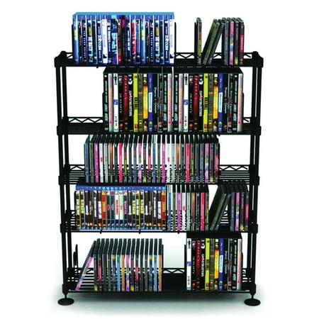 Atlantic - Maxsteel 5-Tier Multimedia Rack - Black