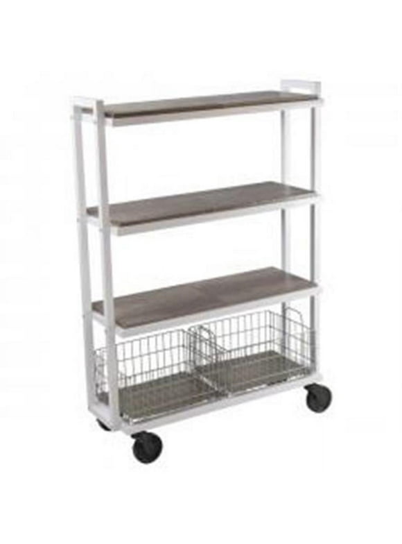 Atlantic  4 Tier Cart System Wide White