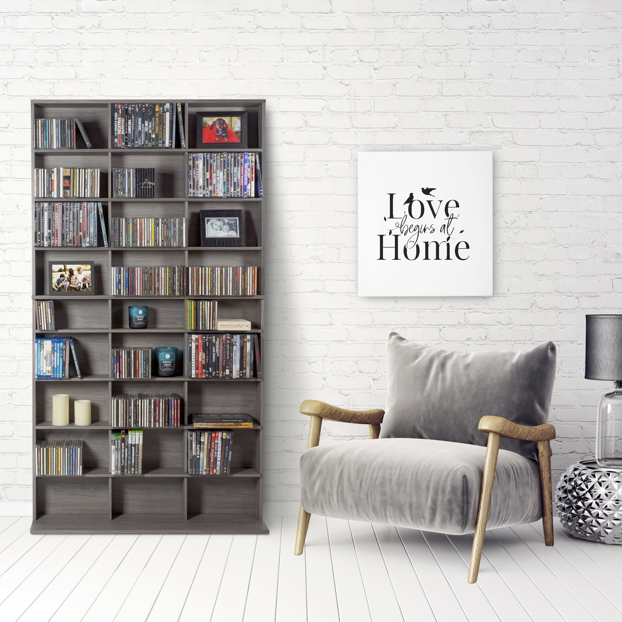 Atlantic 40"x71" Elite XL 9Shelf Wood Media Storage Shelf Bookcase