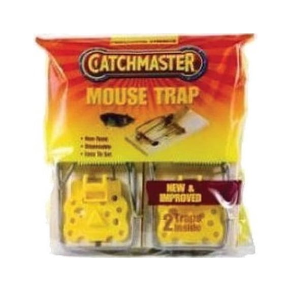 Atlantic 602ED Catchmaster Mouse Wood Traps 2Pk (Pack of 3)